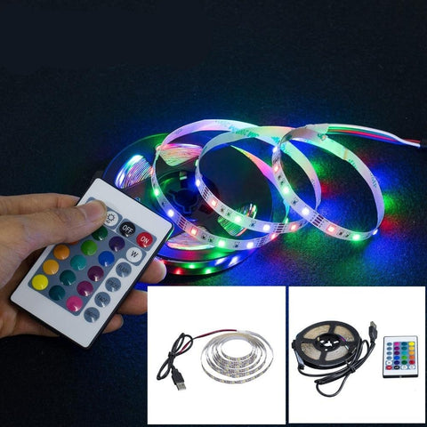 LED Strip Light USB 2835SMD DC5V Flexible LED Lamp Tape Ribbon RGB 0.5M 1M 2M 3M 4M 5M TV Desktop Screen BackLight Diode Tape